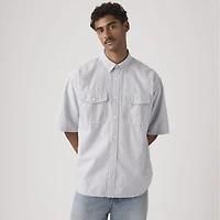 Short Sleeve Pacifica Loose Oxford Shirt