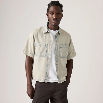 Short-Sleeve Mechanic Boxy Shirt