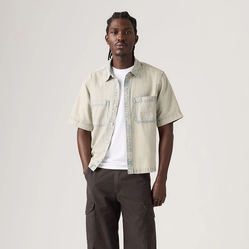 Short-Sleeve Mechanic Boxy Shirt