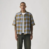 Short Sleeve Boxy Western Shirt
