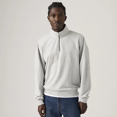 Boxy Quarter Zip Sweatshirt
