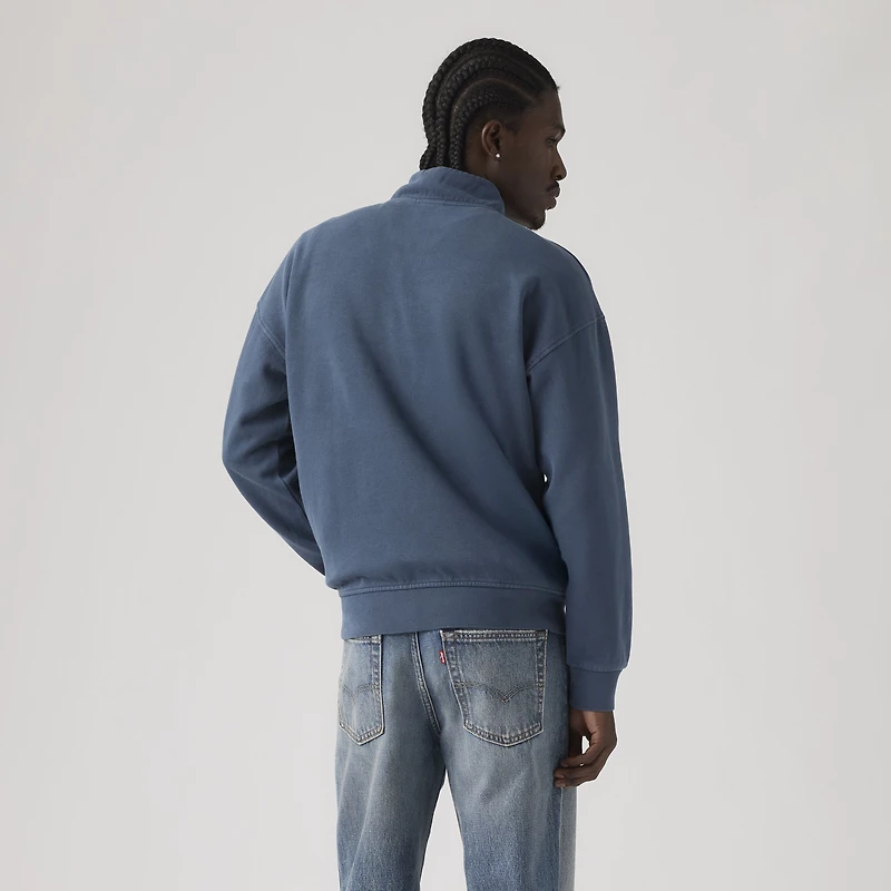 Garment Dye Marina Quarter-Zip Sweatshirt