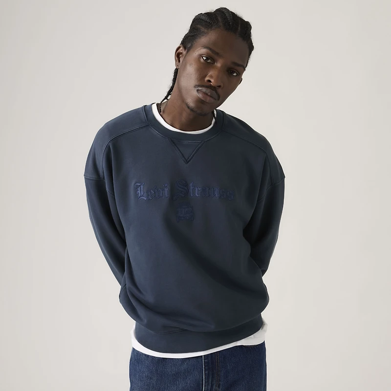Boxy Graphic Crew Sweatshirt