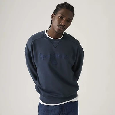 Boxy Graphic Crew Sweatshirt