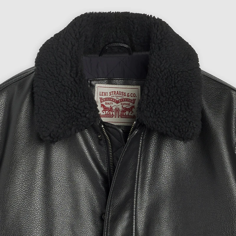 Aviator Jacket with Removeable Sherpa Collar