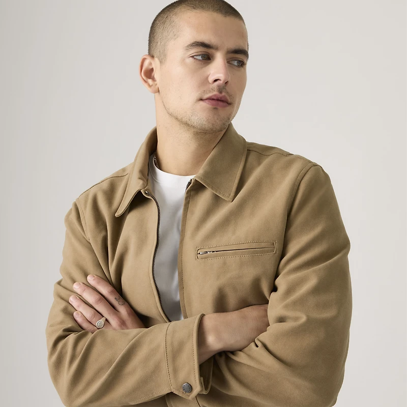 Faux Suede Jacket