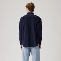 Loose Button-Down Corduroy Shirt