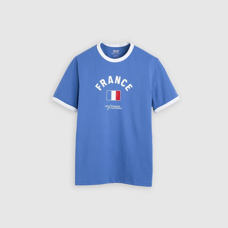 France Retro Ringer Tee