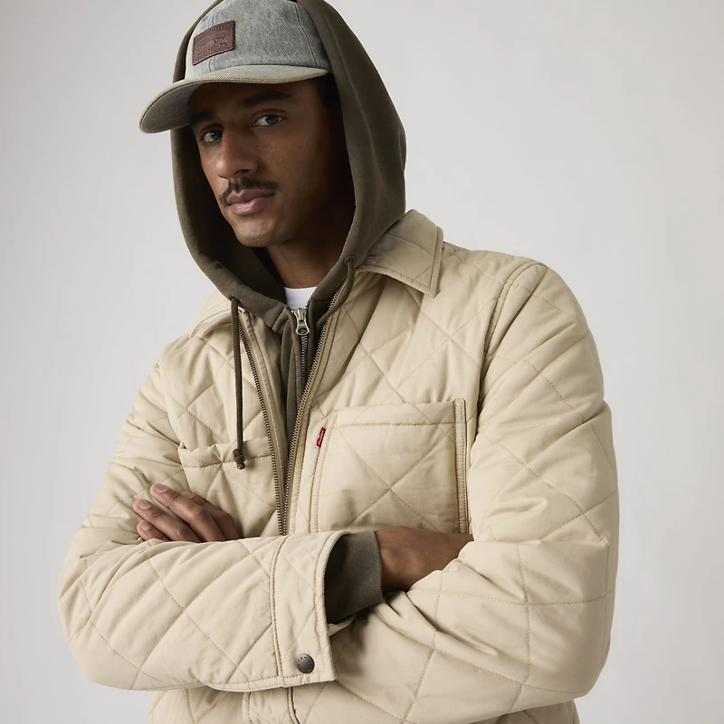 Diamond Quilted Overshirt