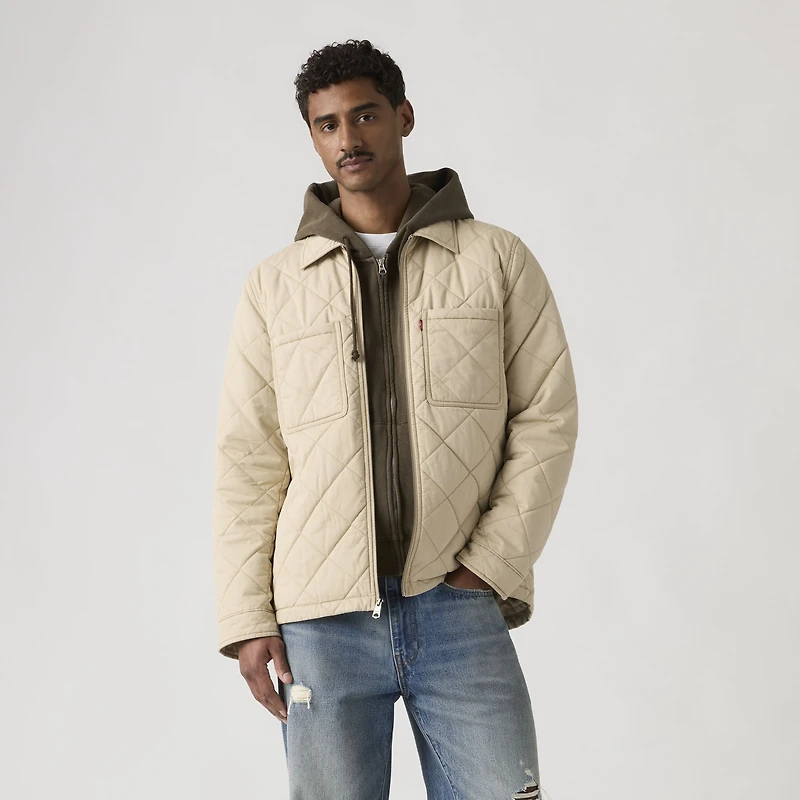 Diamond Quilted Overshirt