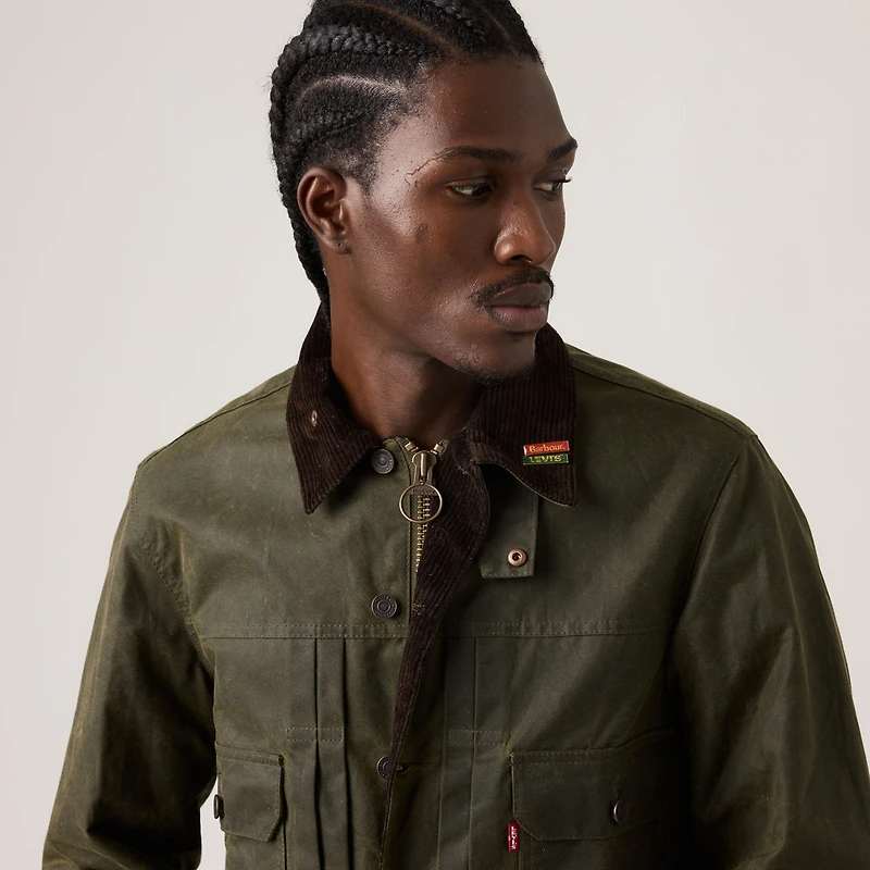 Levi's® x Barbour Type II Waxed Trucker Jacket