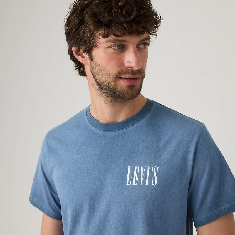 Relaxed Fit Short-Sleeve Distressed T-Shirt