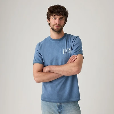 Relaxed Fit Short-Sleeve Distressed T-Shirt