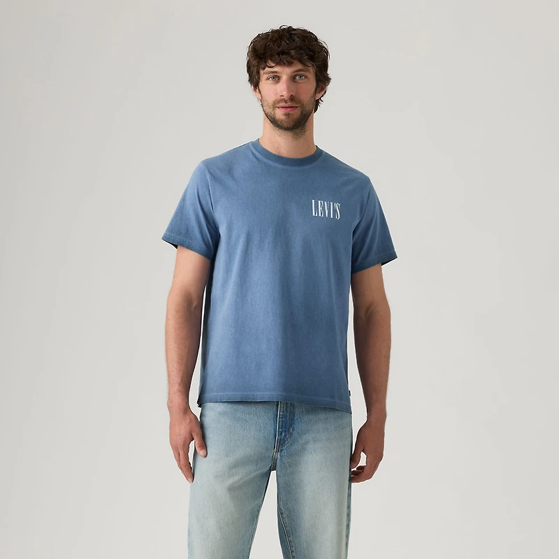 Relaxed Fit Short-Sleeve Distressed T-Shirt