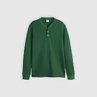 Long-Sleeve Thermal Henley