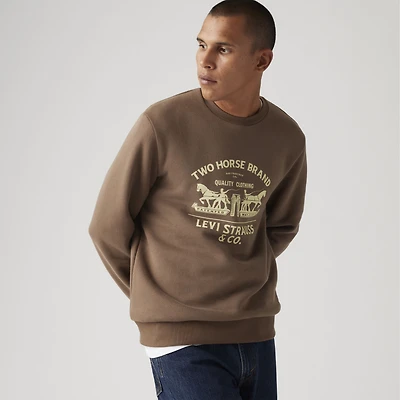 Standard Fit Graphic Crewneck Sweatshirt