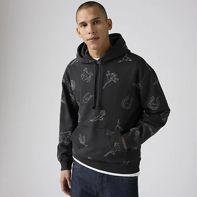 Western Embroidered Hoodie Sweatshirt