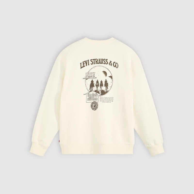 Relaxed Graphic Crewneck Sweatshirt