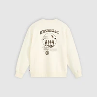 Relaxed Graphic Crewneck Sweatshirt