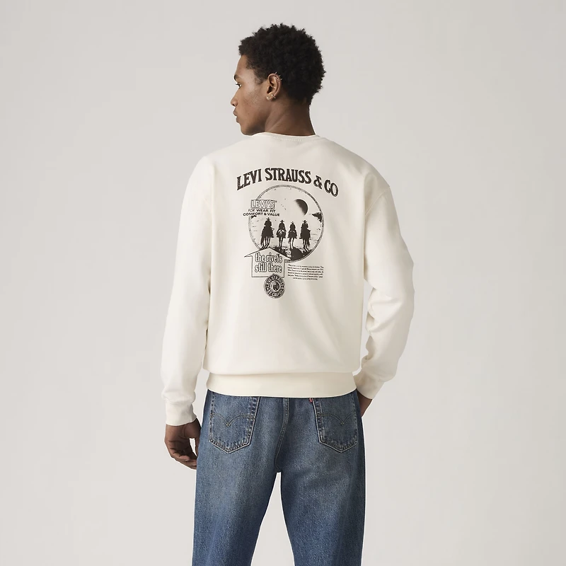 Relaxed Graphic Crewneck Sweatshirt