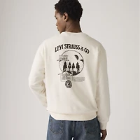 Relaxed Graphic Crewneck Sweatshirt