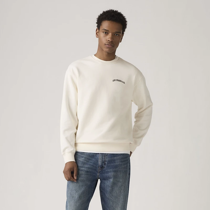 Relaxed Graphic Crewneck Sweatshirt