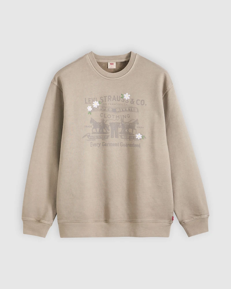 Relaxed Graphic Crewneck Sweatshirt