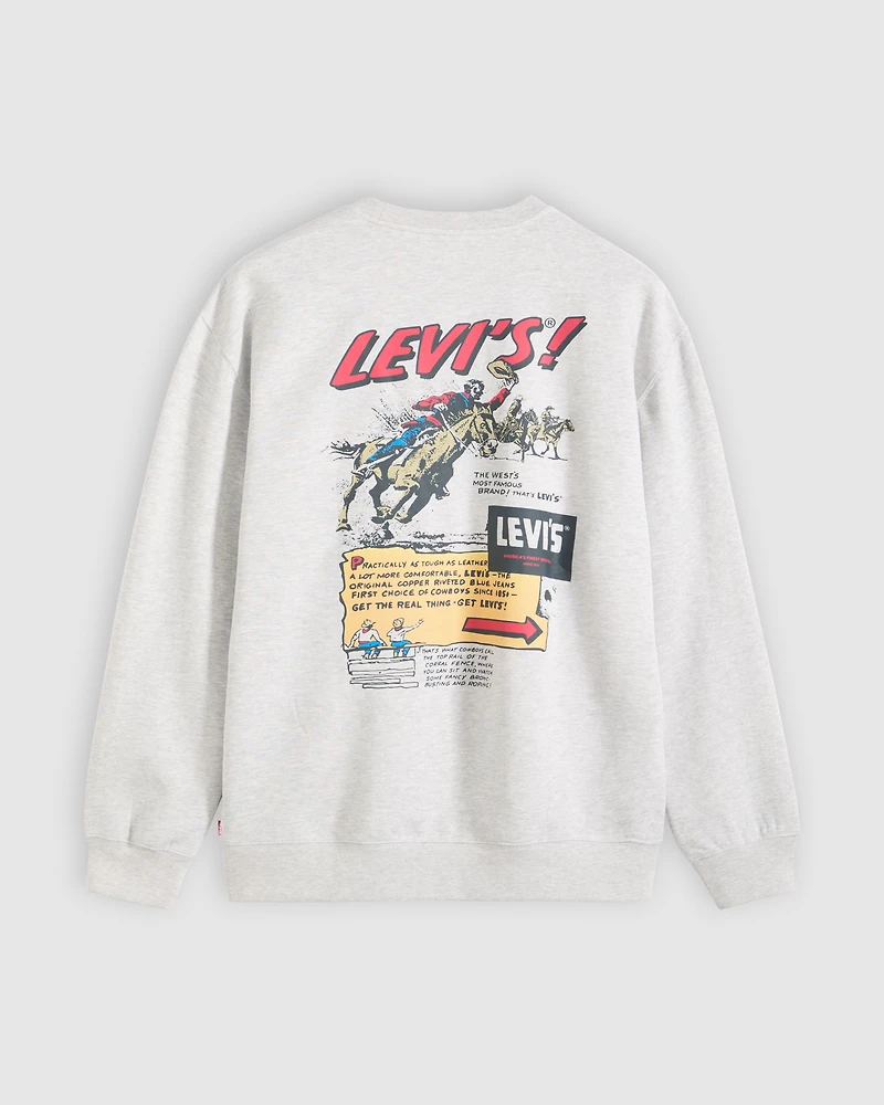 Relaxed Graphic Crewneck Sweatshirt