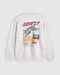 Relaxed Graphic Crewneck Sweatshirt