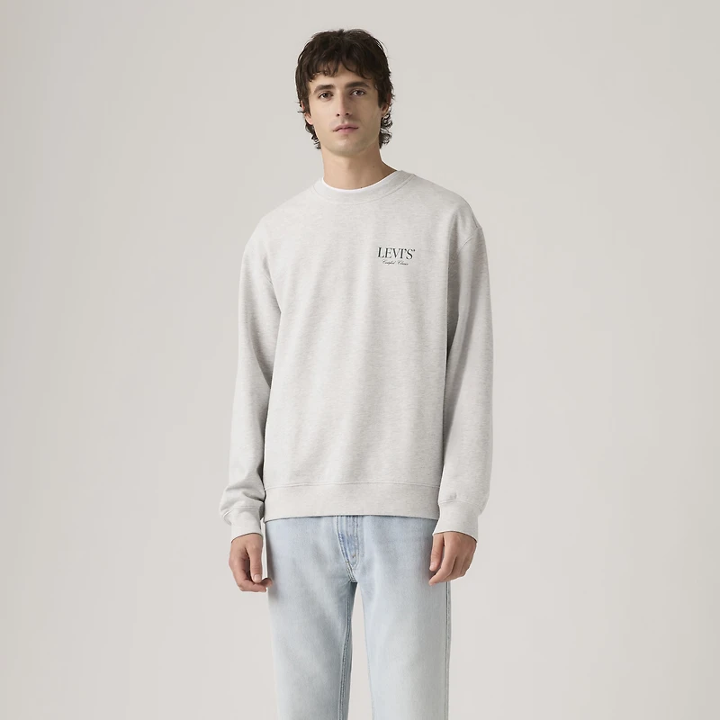Relaxed Graphic Crewneck Sweatshirt