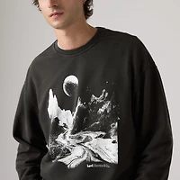 Relaxed Graphic Crewneck Sweatshirt