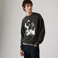 Relaxed Graphic Crewneck Sweatshirt