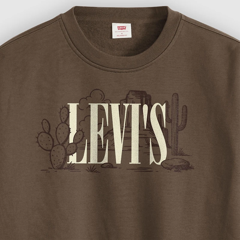 Relaxed Graphic Crewneck Sweatshirt