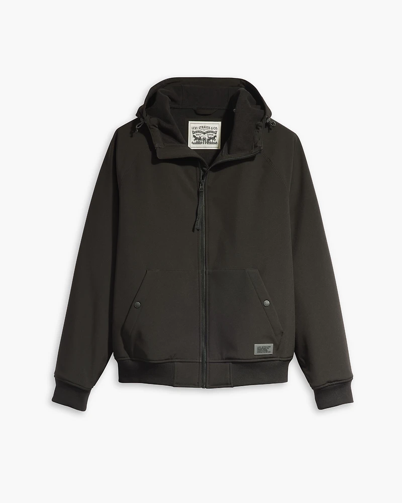 Soft Shell Hoodie Bomber Jacket