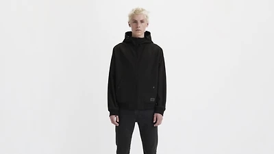 Soft Shell Hoodie Bomber Jacket