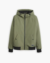 Soft Shell Hoodie Bomber Jacket