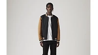 Lightweight Colorblock Varsity Jacket