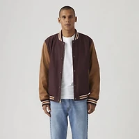Mixed Media Varsity Jacket