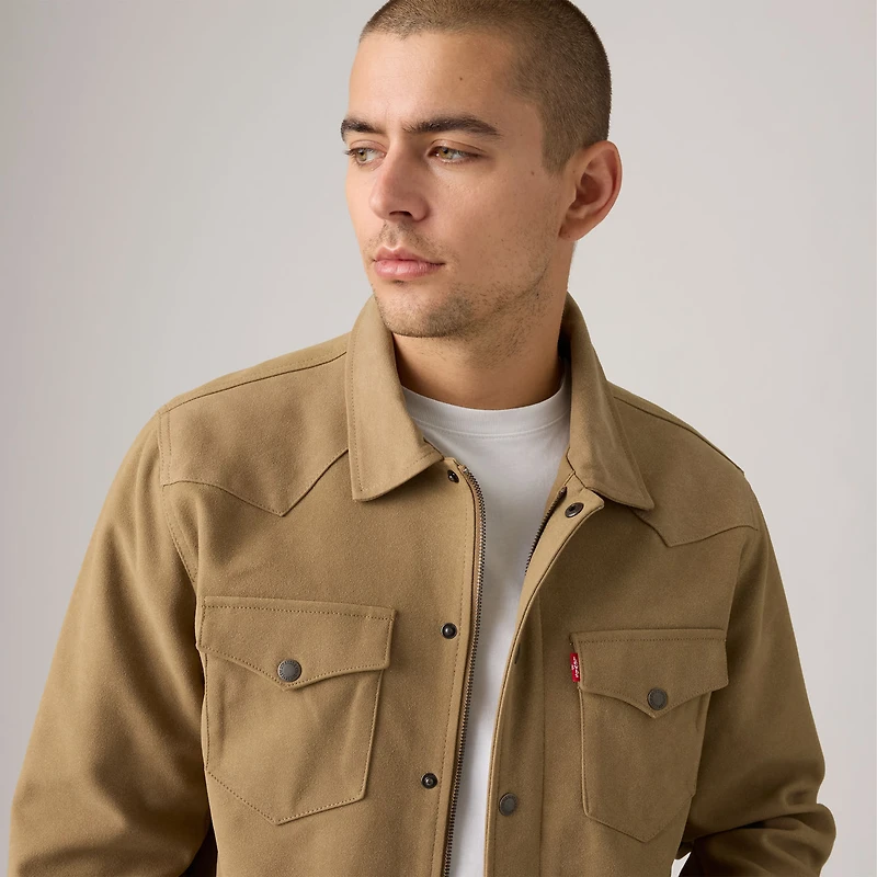 Faux Suede Shacket