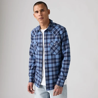 Classic Standard Fit Western Flannel Shirt