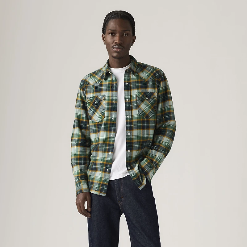 Classic Western Standard Fit Flannel Shirt