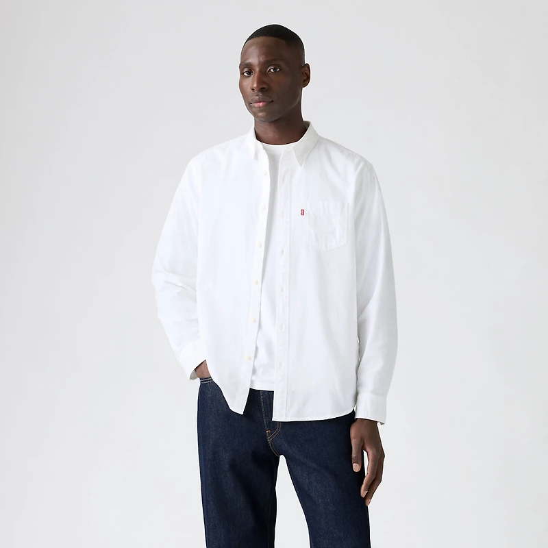 Sunset One Pocket Standard Fit Oxford Shirt