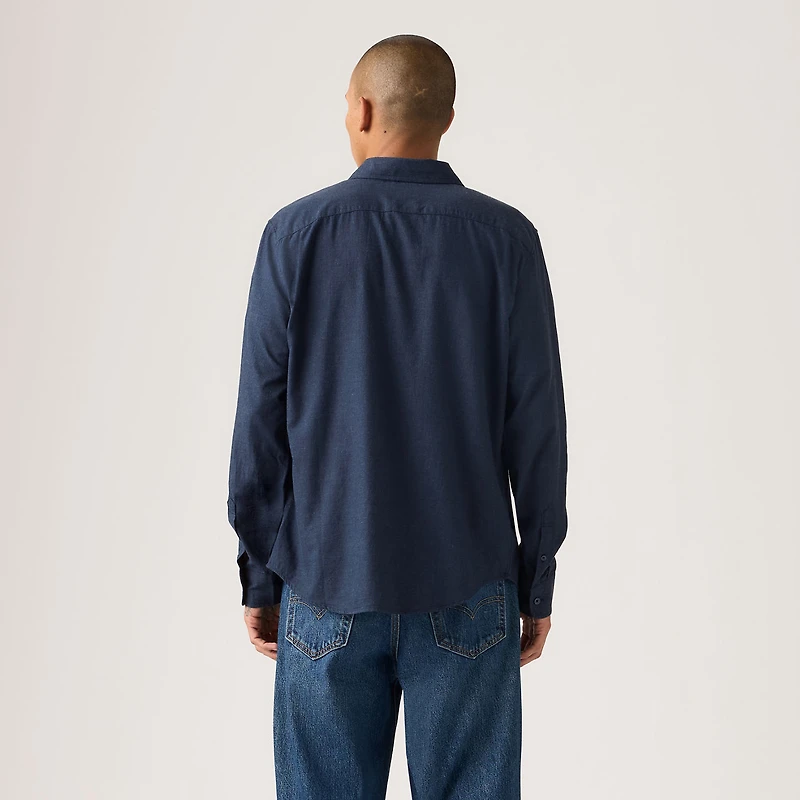 Sunset One Pocket Standard Flannel Fit Shirt