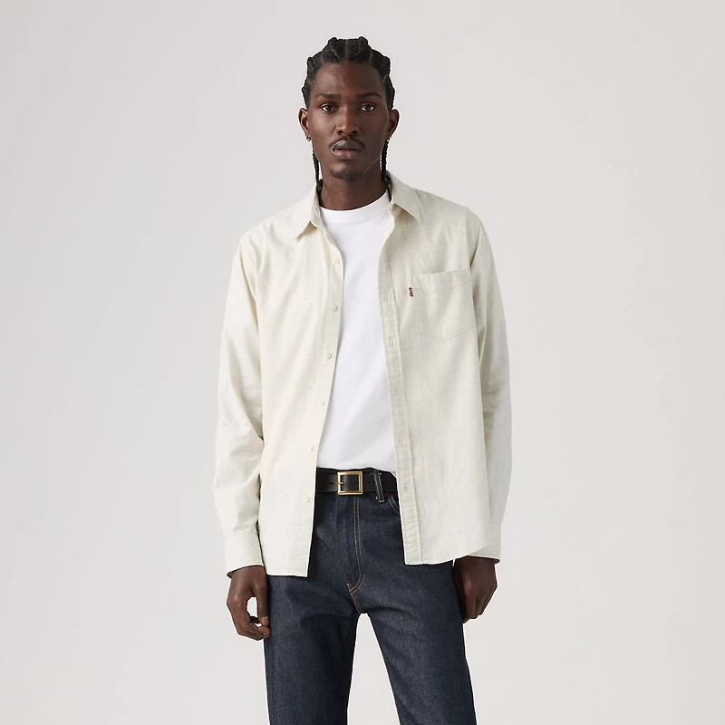 Sunset One Pocket Standard Fit Flannel Shirt