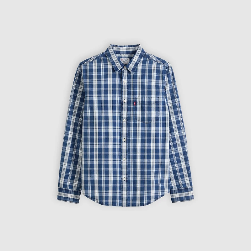Sunset One Pocket Standard Fit Poplin Shirt