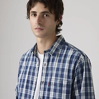 Sunset One Pocket Standard Fit Poplin Shirt