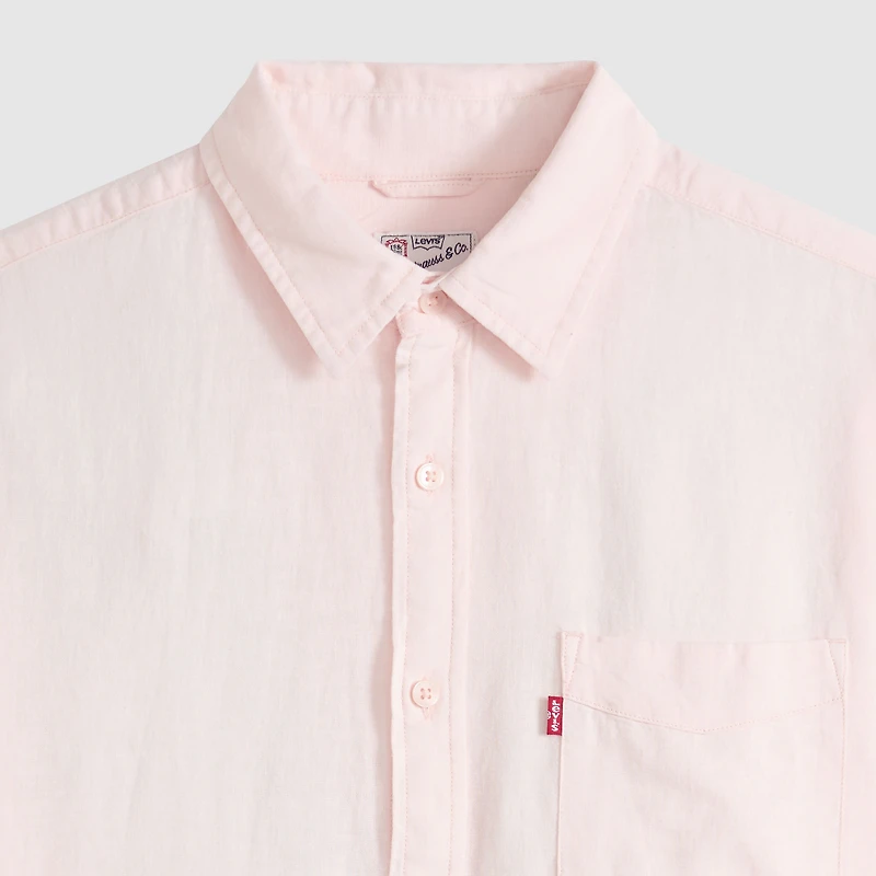 Sunset One Pocket Standard Fit Cotton Linen Shirt