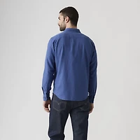 Sunset One Pocket Standard Fit Cotton Linen Shirt