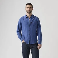 Sunset One Pocket Standard Fit Cotton Linen Shirt
