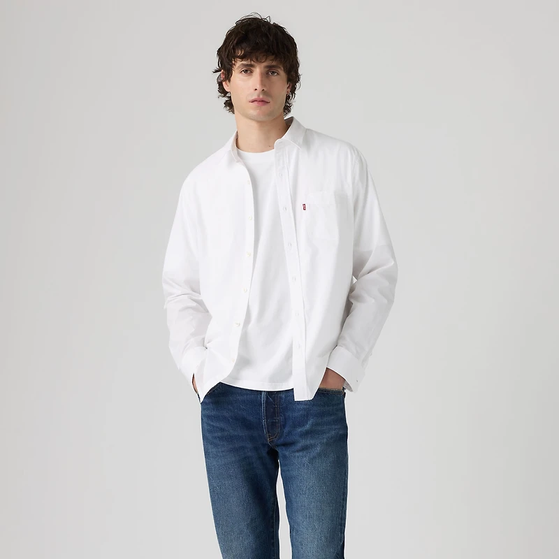 Sunset One Pocket Standard Poplin Shirt